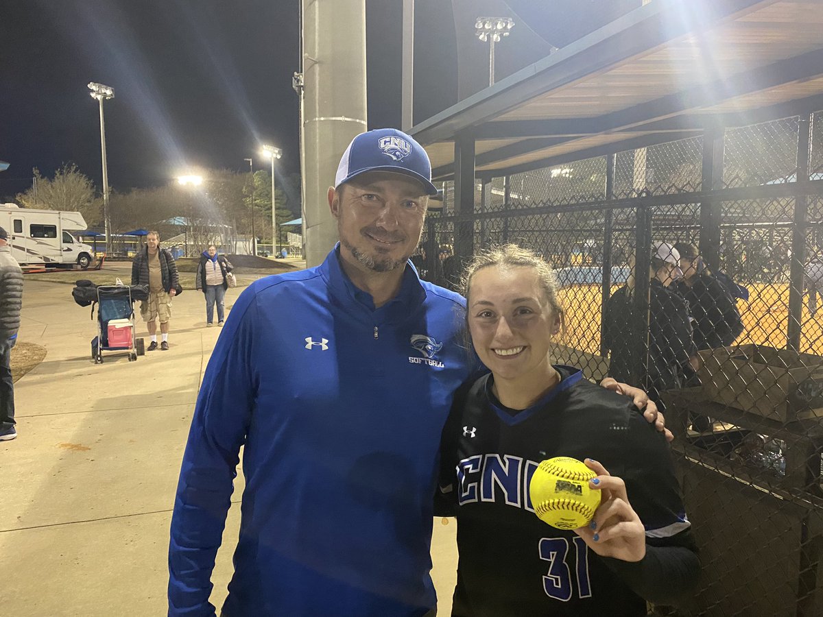 Caroline Pollock was the hero for CNU last night - her walk-off home run gave the Captains the 3-1 win over Belhaven! <a href="/CNUSoftball/">CNU Softball- 2022 National Champions</a> <a href="/ckp_3/">Caroline Pollock</a> <a href="/CoachKeithParr/">Keith Parr</a> <a href="/CNUathletics/">CNU Athletics</a>