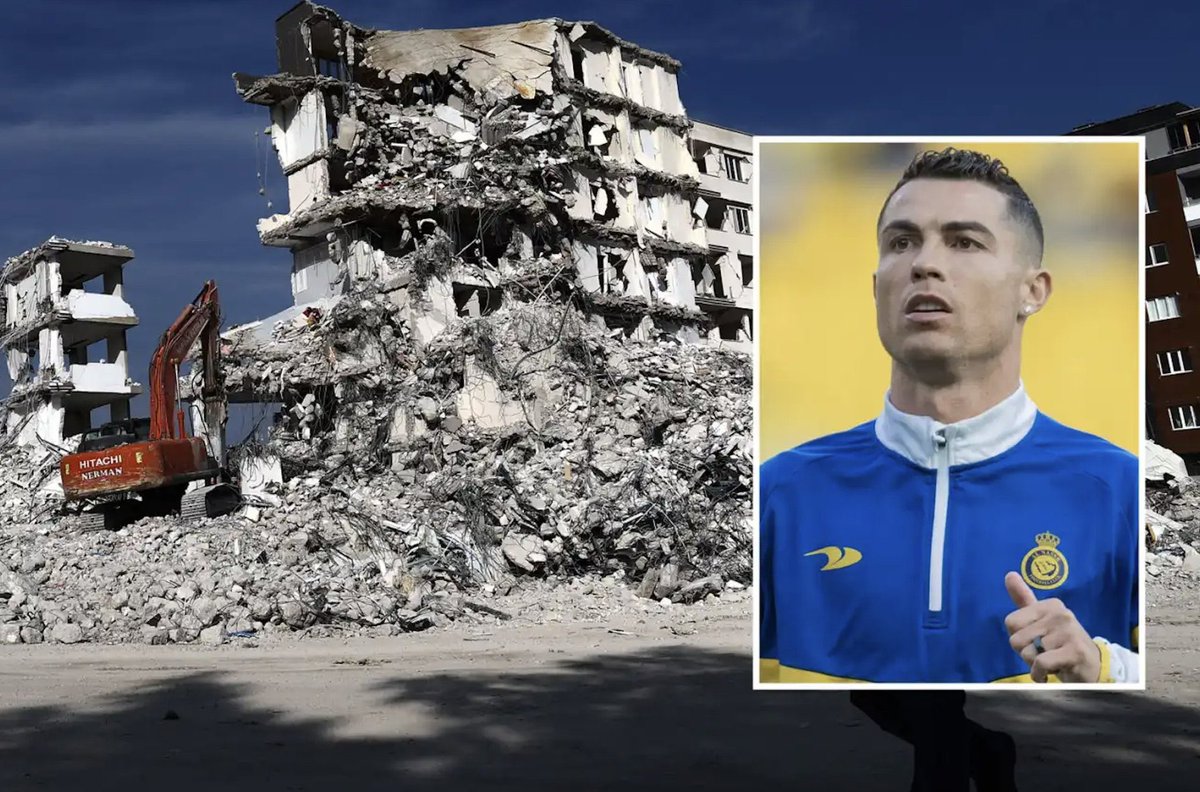 CR7Brasil's tweet photo. ❗️Cristiano Ronaldo enviou uma carga inteira de suprimentos para ajudar as vítimas do terremoto devastador que atingiu a Turquia e a Síria. Ele pagou por tendas, pacotes de alimentos, travesseiros, cobertores, camas, comida para bebês, leite e suprimentos médicos.

[@HadiAlabdallah]