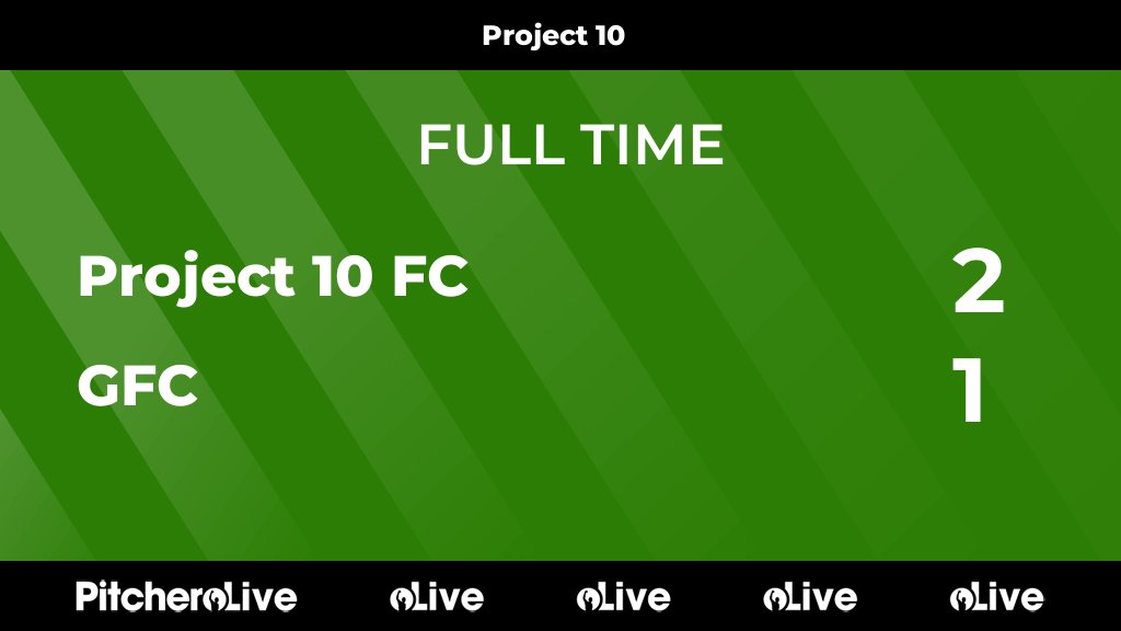 Project_10_'s tweet image. FULL TIME: Project 10 FC 2 - 1 GFC
#PROGFC #Pitchero
pitchero.com/clubs/project1…
