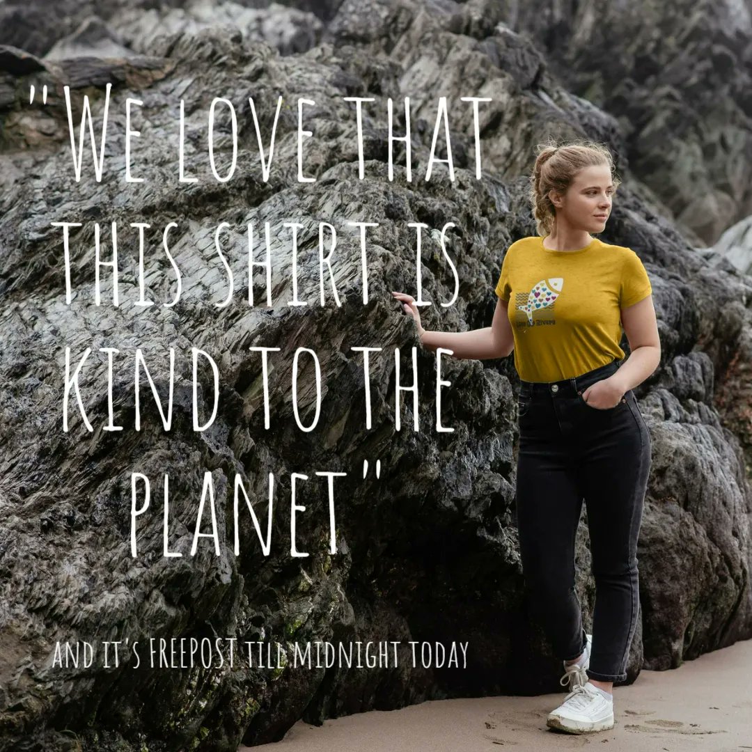 WestcountryRT's tweet photo. Grab our FREEPOST offer till midnight tonight on our #SustainableClothing & gift range. You'll save some pennies and look good as you do good too.
Visit https://t.co/3YmRS0DLxM -thank you 💧
#LookGoodDoGood #BringingRiversToLife #WaterResources #WaterQuality #CharityDonation https://t.co/FmOkiiq02g