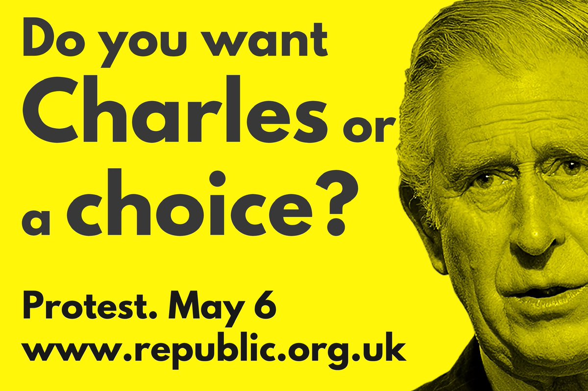 Charles’s pointless parade on May 6 will cost at least £50m. That is £34,700 per minute every minute that day. And for what? #NotMyKing #AbolishTheMonarchy