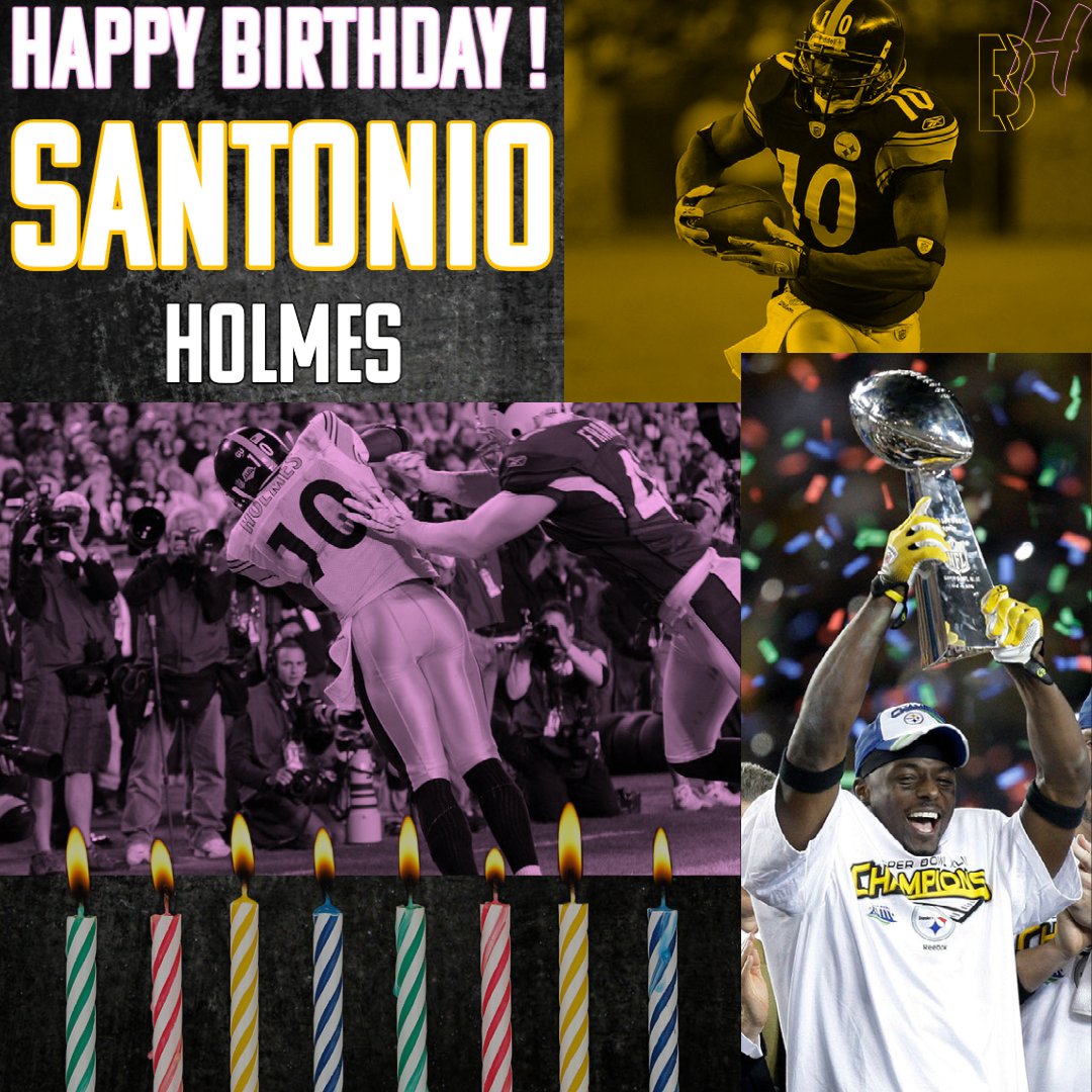 Happy belated Birthday to former Pittsburgh Steelers wide receiver Santonio Holmes ( 