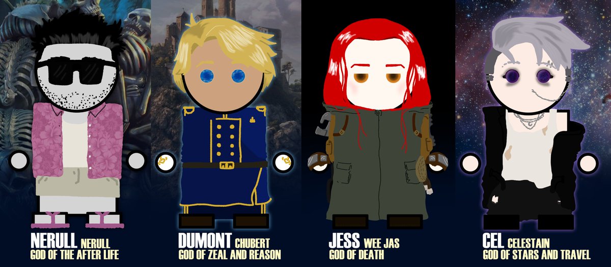 SOS DND has been cancelled today. There was a last minute reschedule.

We'll (hopefully) be back on the 19th with more.

In the meantime I had insomnia so here are some Gods.