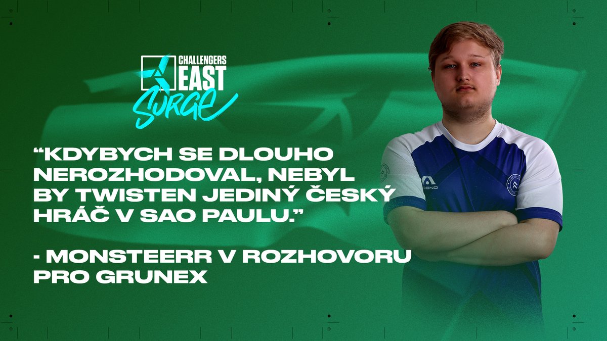 Než se <a href="/aMONSTEERR/">SGE MONSTEERR</a> dnes pustí do zápasu proti <a href="/enterprise_esp/">ENTERPRISE ESPORTS</a>, odchytili jsme si ho na rozhovor. 🗣️

grunex.com/article/monste…