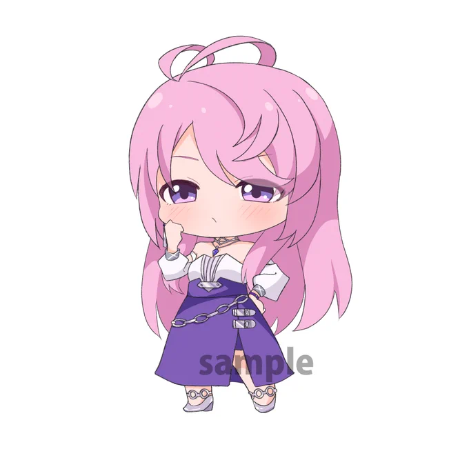 瑞衛いりあ様の2周年記念グッズのイラストを描かせていただきました!#みずりあえ 