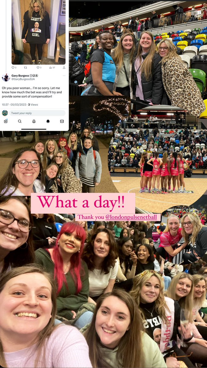 Becky_McCartney's tweet photo. Fabulous evening @CopperBoxArena
Had the best time!
Thanks for the shout out @BirdBeers @PulseNetball and for signing my sash!
#pulsenetball #copperboxarena #londonnetball #surreystormnetball #netballderby #englandnetball https://t.co/YzbluiPOXx