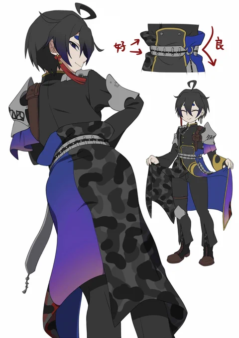 邑…の服の構造はやく教えてほしい 個人的には腰周りの布だまりがめちゃくちゃ好き 