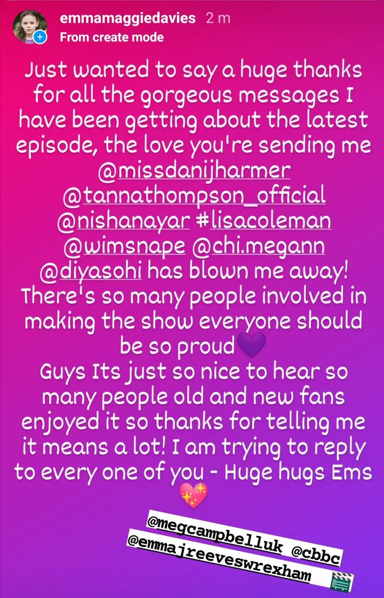 I love reading your kind messages thankyou it means a lot to hear you enjoyed it. So many people are involved in making these episodes the whole team are amazing and I'm so proud to have played a part x #tracybeaker #jessbeaker #elainethepain #mymumtracybeaker #thebeakergirls