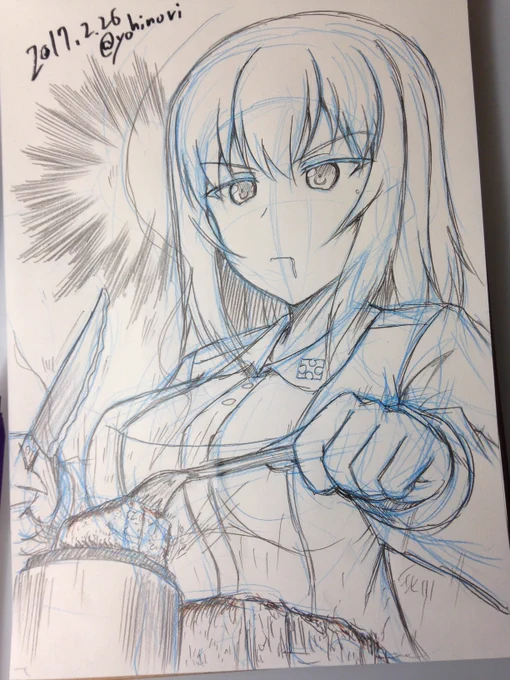 過去絵で恐縮ですがエリカ誕おめでとう! #逸見エリカ生誕祭  #逸見エリカ生誕祭2023 