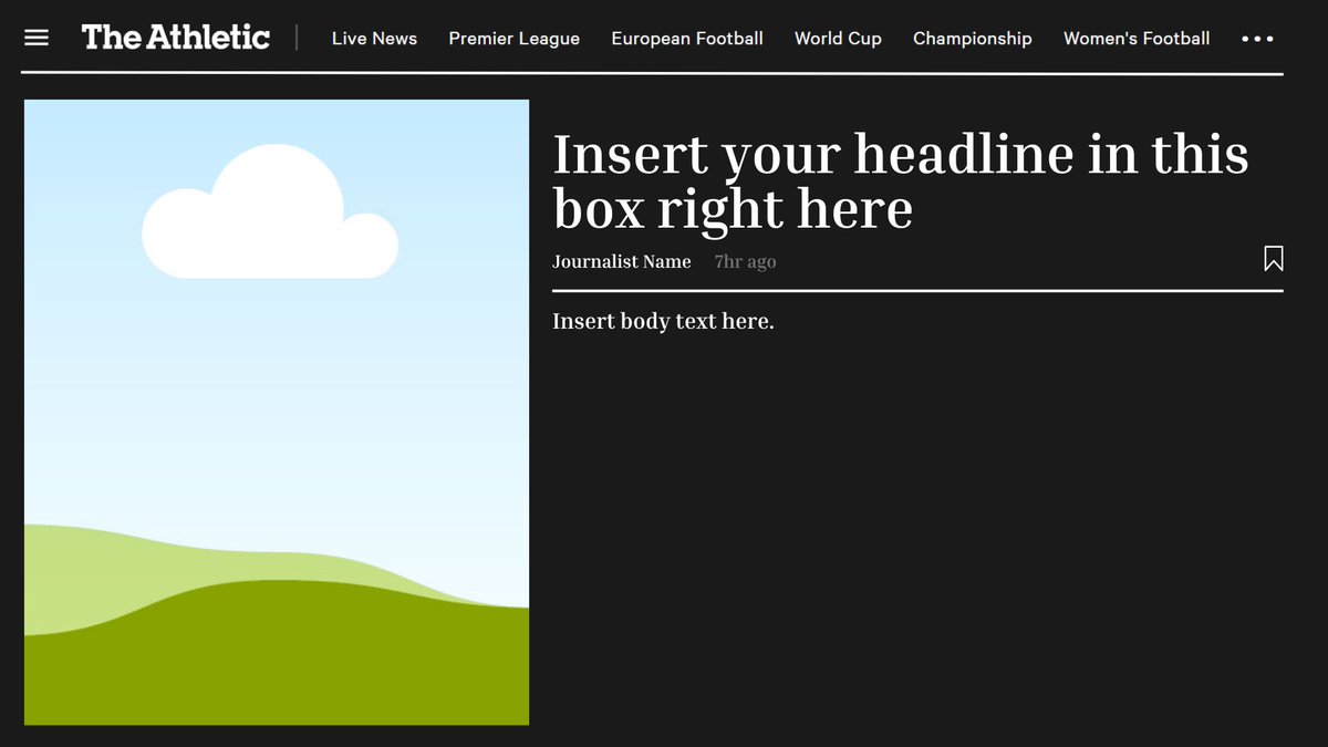 jamieblogs's tweet image. The blog template pack update is finally coming. Includes a dark version of The Athletic with different layouts, the Non League Paper, Instagram and plenty more where that came from! 😃 #FM23 #FMBloggers