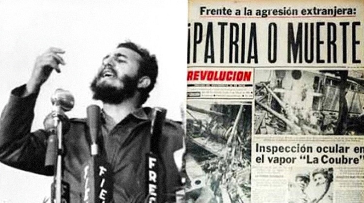 #FidelPorSiempre: "no tendríamos otra disyuntiva que aquella con que iniciamos la lucha revolucionaria: la de la libertad o la muerte.  Solo que ahora libertad quiere decir algo más todavía: libertad quiere decir patria. Y la disyuntiva nuestra sería Patria o Muerte".