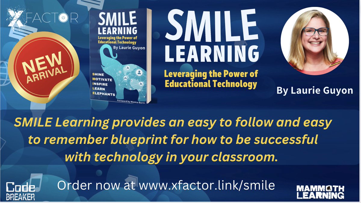 XFactorEdu's tweet image. We are LIVE. @XFactorEdu latest release is here
#SMILElearning from @SMILELearning is now available. 

Order now at xfactor.link/smile

@MrsRsecondgrade @mrswilliams21c @mr_isaacs_math @jmattmiller @Dean_of_math @ChristineBemis2 @jedipadmaster @MrsHayesfam @WonderNamya