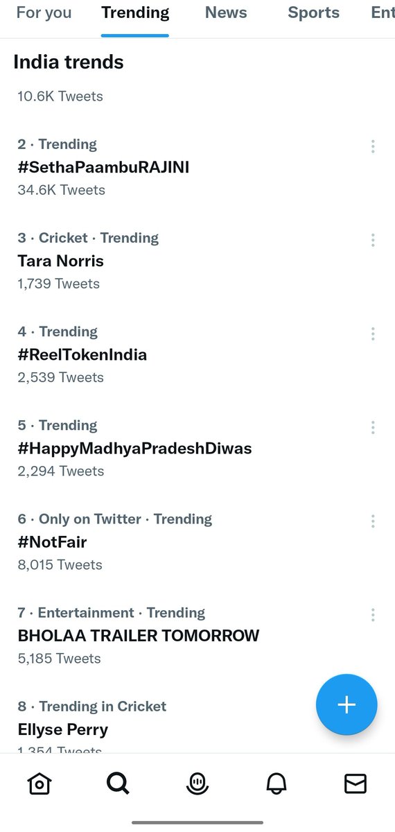 BigAdianPabitra's tweet photo. BHOLAA TRAILER TOMORROW trending at no 7 
Jeeyo Adians https://t.co/pvwuwaVDZg