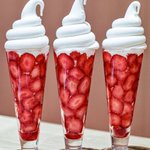 いちごの上にもこもこソフトクリーム!京都駅近くのカフェで発見!