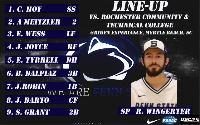Penn State Hazleton Baseball tweet media