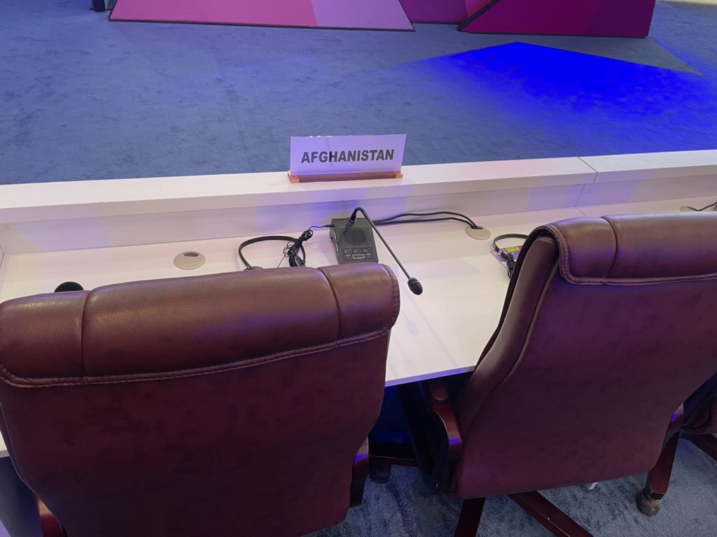 Habibmayar's tweet photo. #Afghanistan represented by its lovely name &amp; empty seats in #LDC5; yet the country is in the bottom of every social &amp; economic benchmark #LDCs. In fact the only country in #LDC group where half of its population is denied the right to #education &amp; work. 
#LDC5 https://t.co/hJJBlYaIeP
