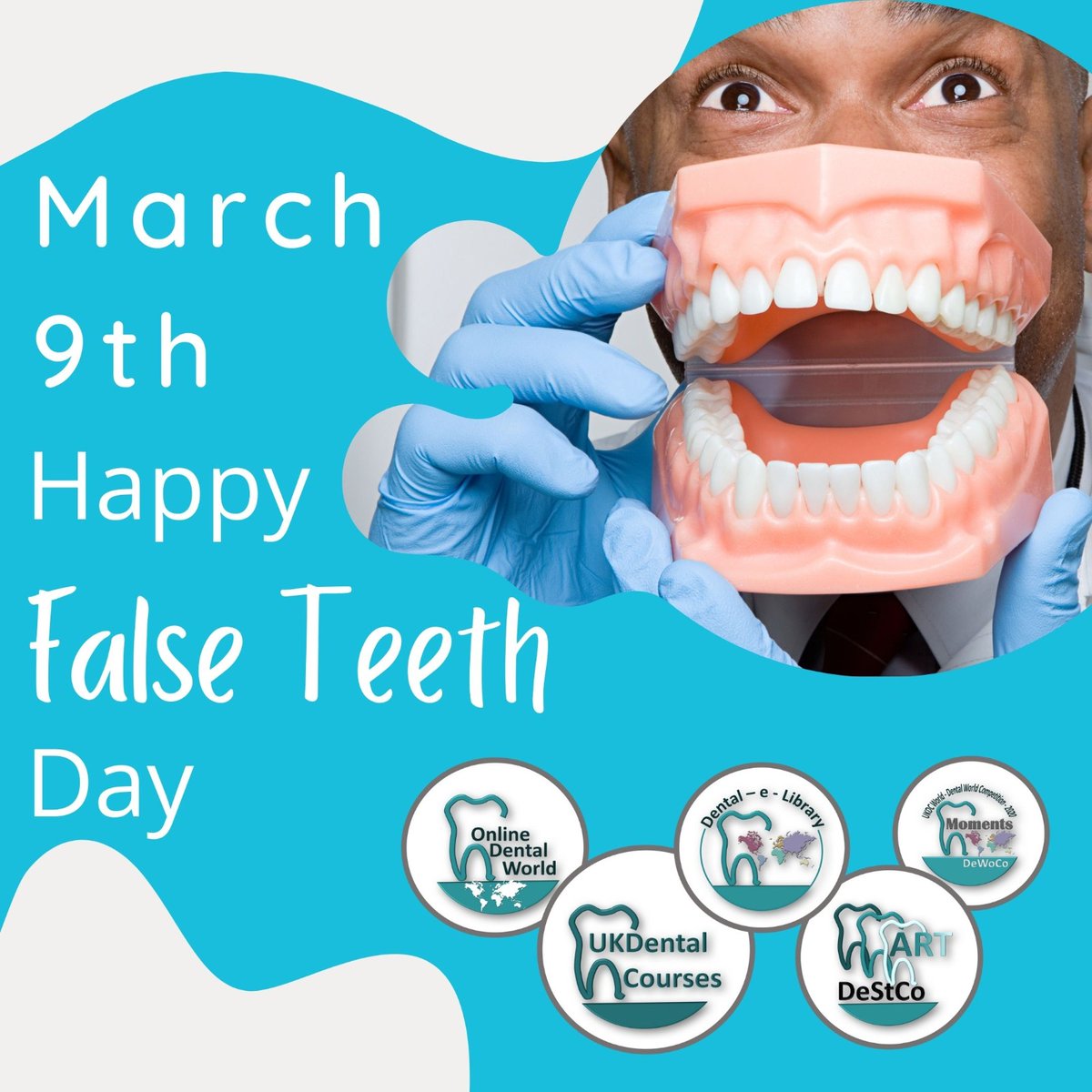 UKDentalCourse1's tweet photo. Did you know today is National False Teeth Day? Happy False Teeth Day everyone
#ukdentalcourses #ukdc #dentalday #falseteethday #happy #nationalfalseteethday https://t.co/bpPwnmR95E