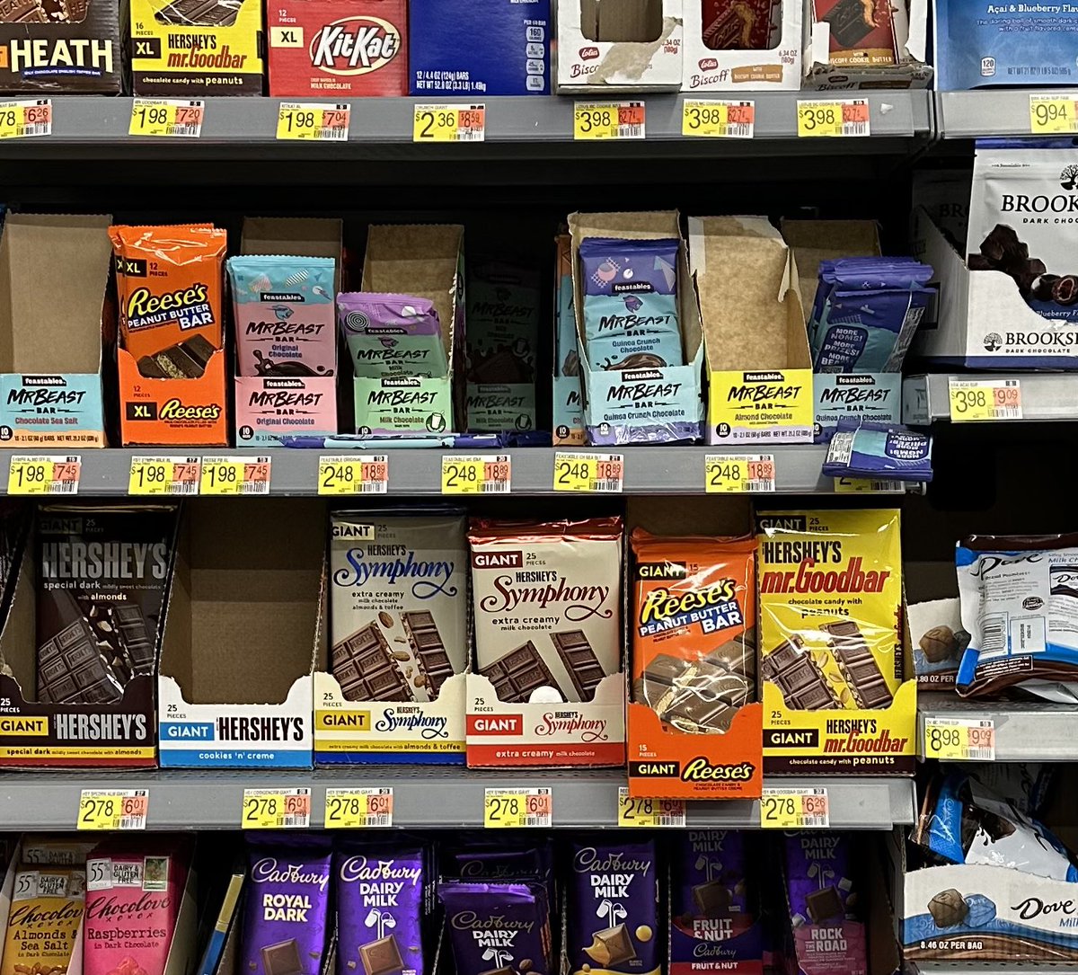 beachnbeans's tweet photo. @MrBeast We got you @MrBeast - we will fix you up every time we’re at @Walmart in Manchester, NH!! Bought a bar too, delish! https://t.co/OCq7knc1qd