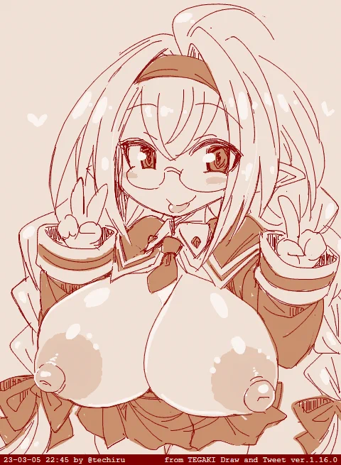 ぽよん #tegaki_dt 