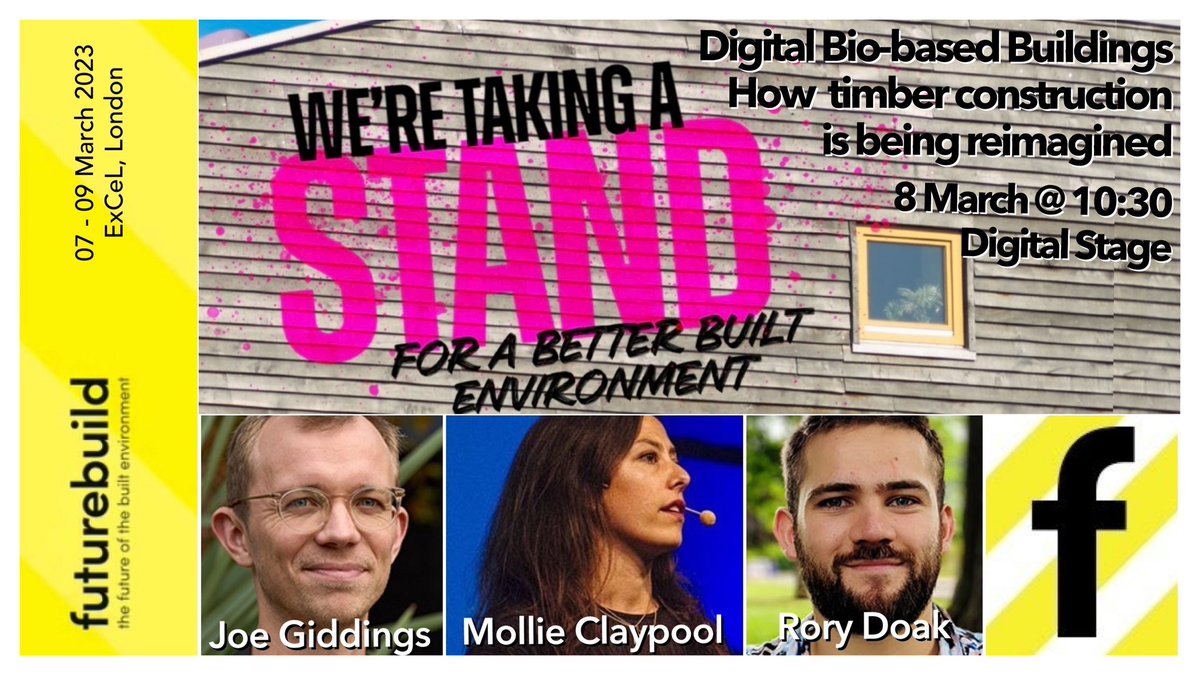 A <a href="/FuturebuildNow/">Futurebuild</a> session for my #AnadaptaDiary!

Digital Bio-based Buildings – How timber construction is being reimagined - 8 March @ 10:30
futurebuild.co.uk/activity/digit…

<a href="/JoeGiddings4/">Joe Giddings</a>, Built by Nature
<a href="/mollieclaypool/">Mollie Claypool</a>, Automated Architecture
Rory Doak, <a href="/storaenso/">Stora Enso</a>