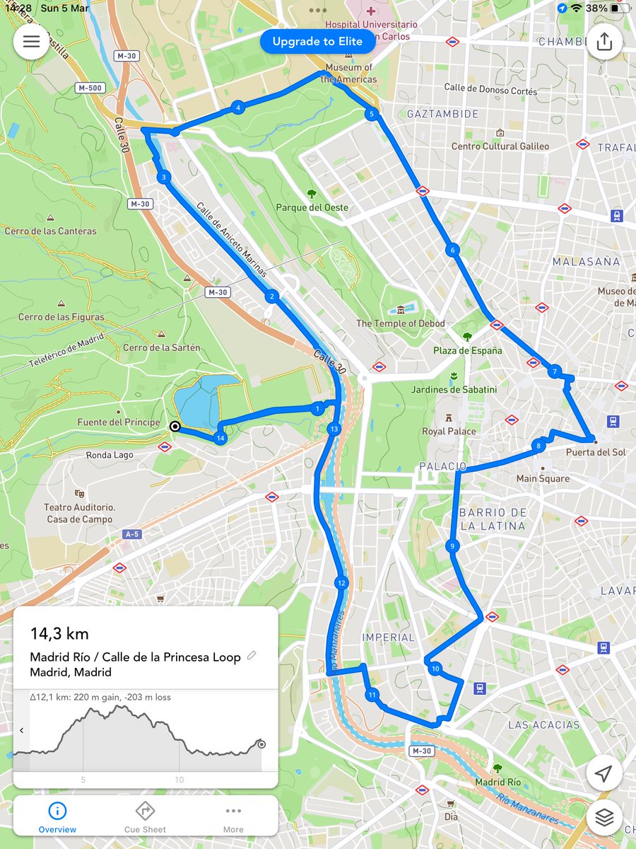 ivanhilliard01's tweet photo. Una de mis rutas favoritas. Empezando con campo y rio, cuesta arriba hasta #moncloa, luego #plazadeespana #granvia #sol y abajo hasta #MadridRio. Casi 15 kms en 90 minutos. Y después, una #cerveza mirando el lago 🍺
#madridmola #madridcity #madrid https://t.co/wCkvdiy9NN