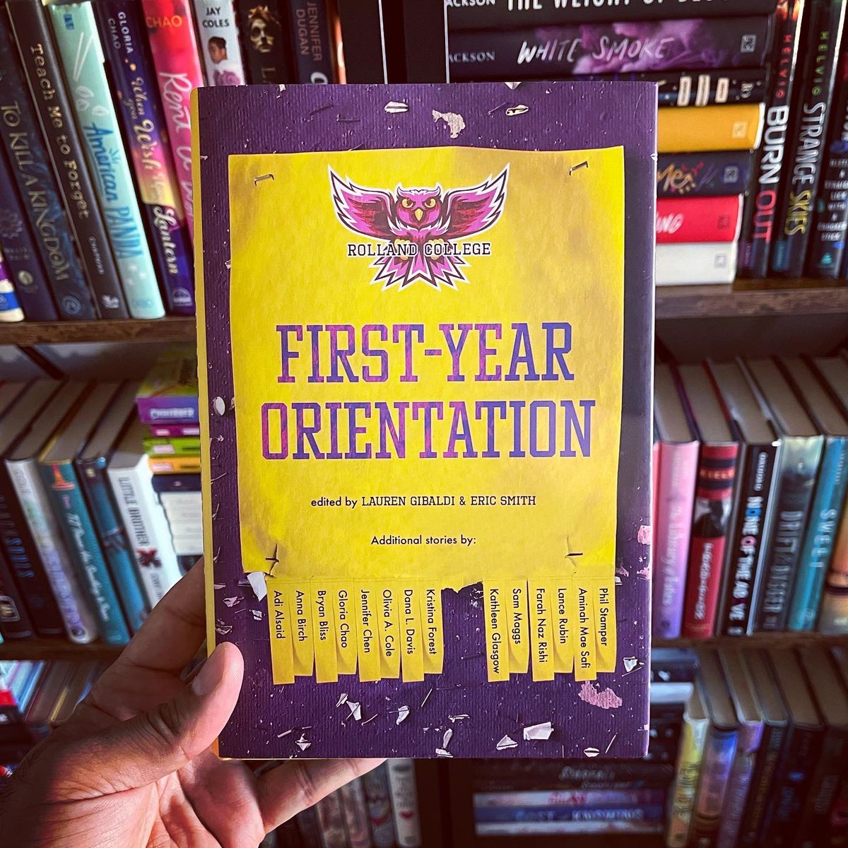 ericsmithrocks's tweet photo. Early copies are here!

First-Year Orientation comes out next month with @Candlewick, in hardcover and paperback simultaneously, and me and professor @laurengibaldi can’t wait to share it with you. 

Welcome, students. 🎓 https://t.co/AEIHNiSznK https://t.co/K6cfOkDJev