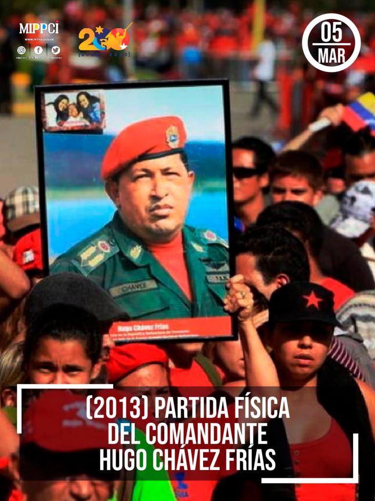 🇻🇪📢 10 años de la siembra de nuestro Comandante Invicto Hugo Chávez.

Tu legado de amor y unión está presente en el corazón de la Patria y de los Pueblos que están decididos a ser libres . 

¡Chávez Vive! ❤️

#YoSoyChávez
