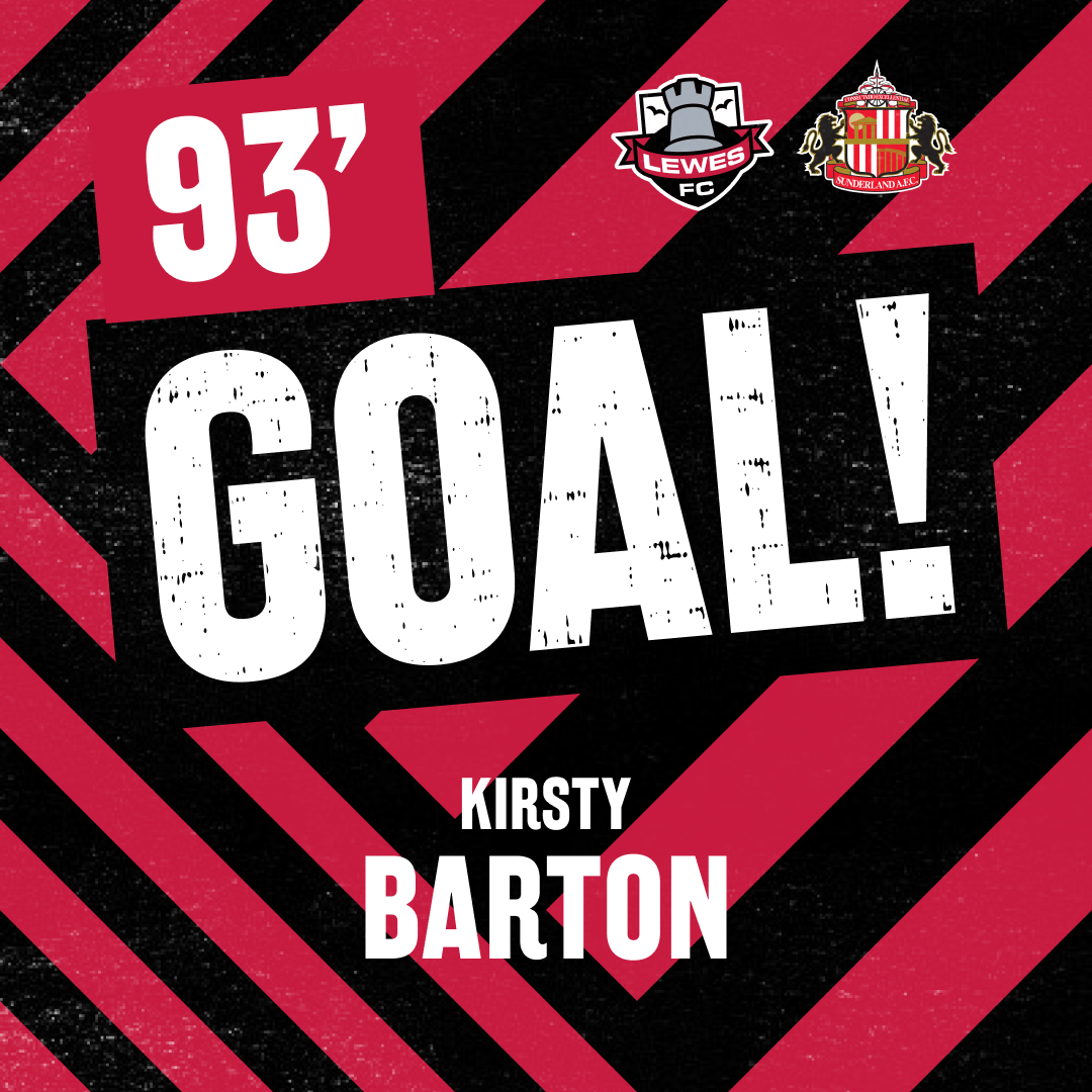 93' - GOOALL! Kirsty Barton finds the back of the net to get her first goal for Lewes! 

[2-0]  #COYR🔴⚫️