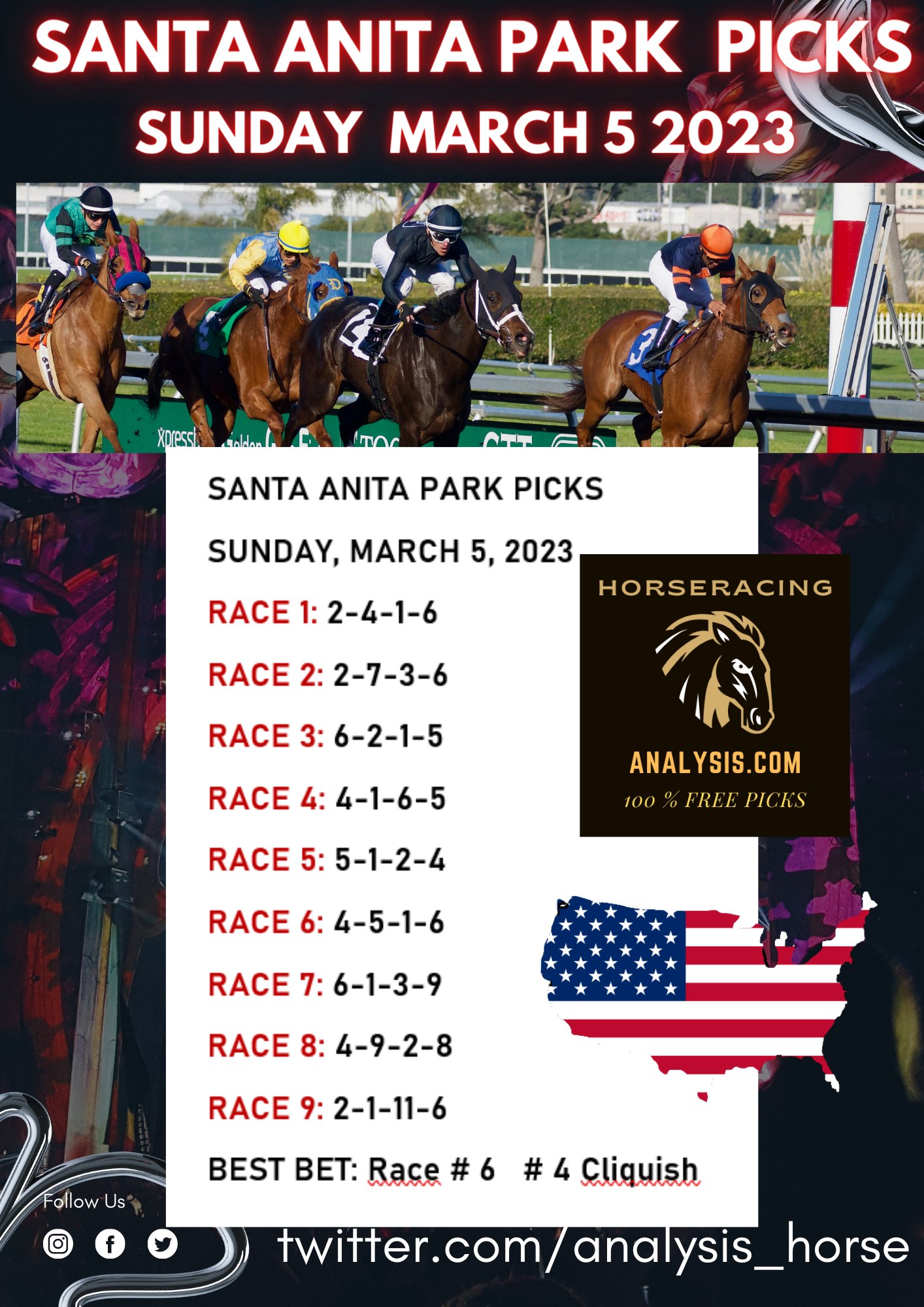 Jeff Siegel Santa Anita Picks Today