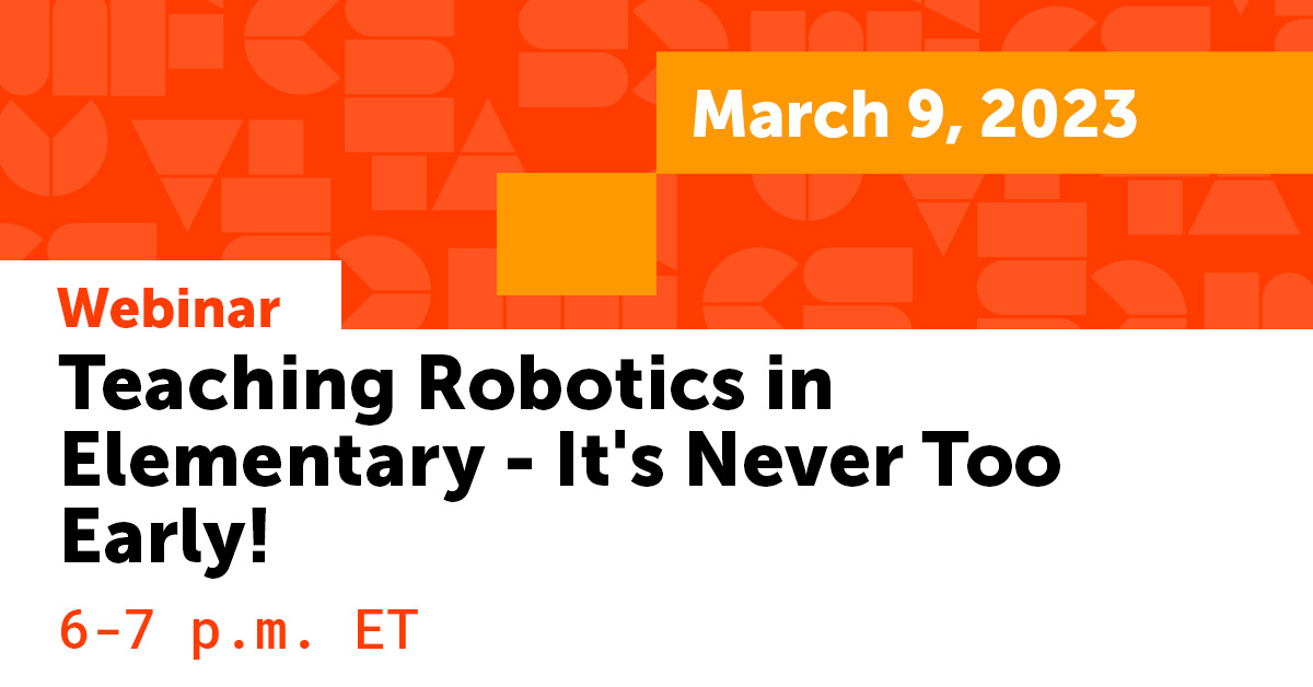 This webinar from @RoboticalLtd will cover teaching coding and robotics in the early years, how to introduce 7- and 8-year-olds to programmable robots, and why developing computational thinking and collaboration skills so early on is important. Register: ow.ly/blhX50N8jpb!