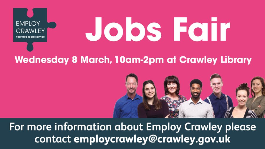 Crawley Council on Twitter "Only 3 days to go until Employ Crawley's very own jobs fair! If you