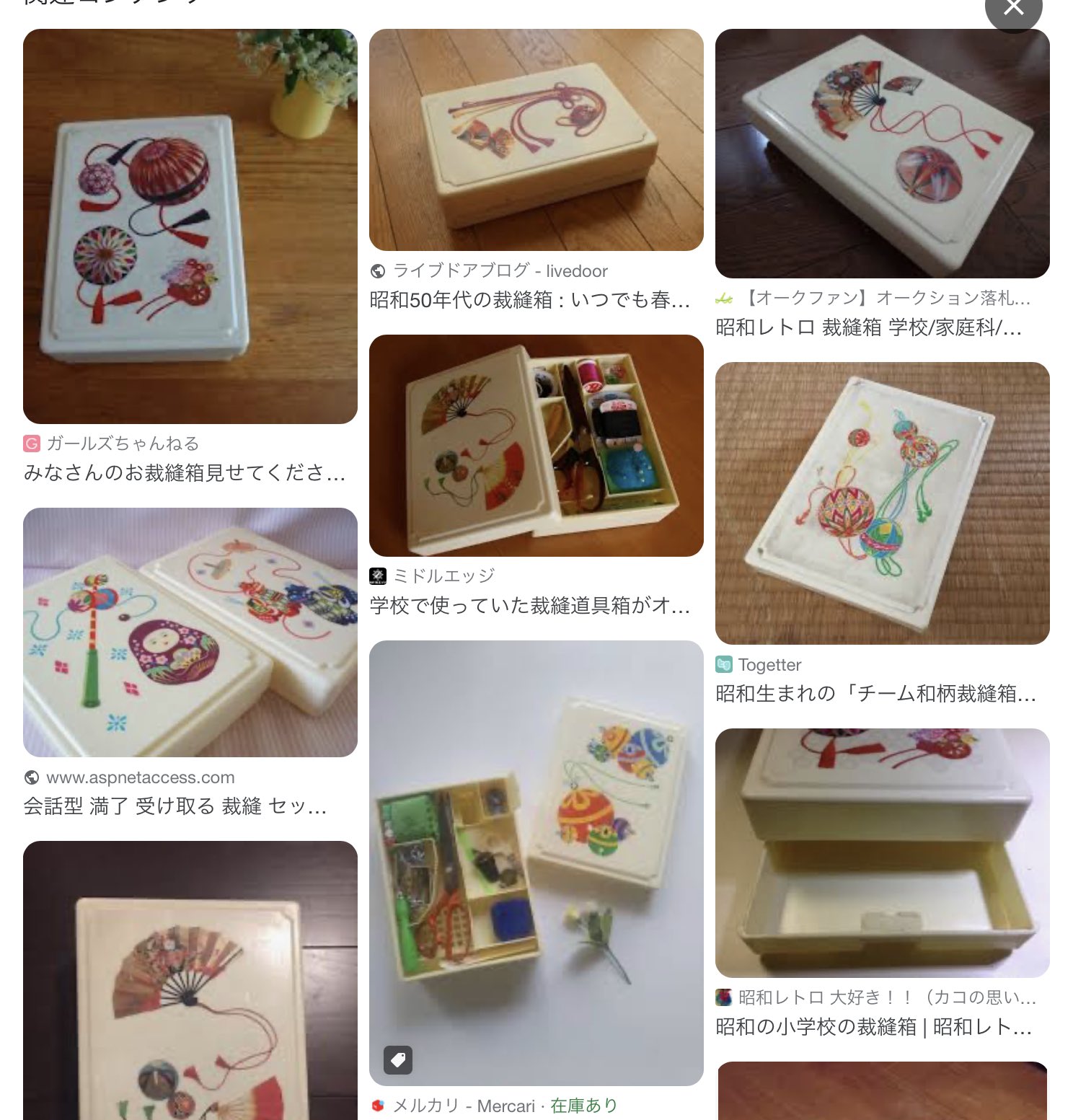 昭和レトロ 小学校裁縫箱