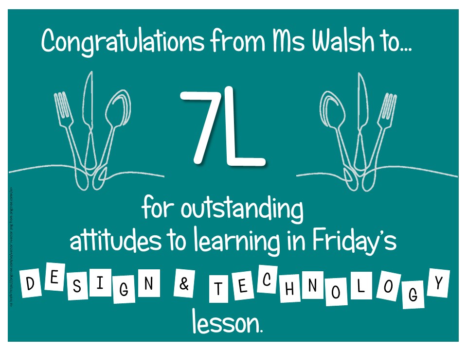 Well done to 7L for a brilliant practical lesson in Food and Nutrition this week- hope you all enjoyed your chicken curry!