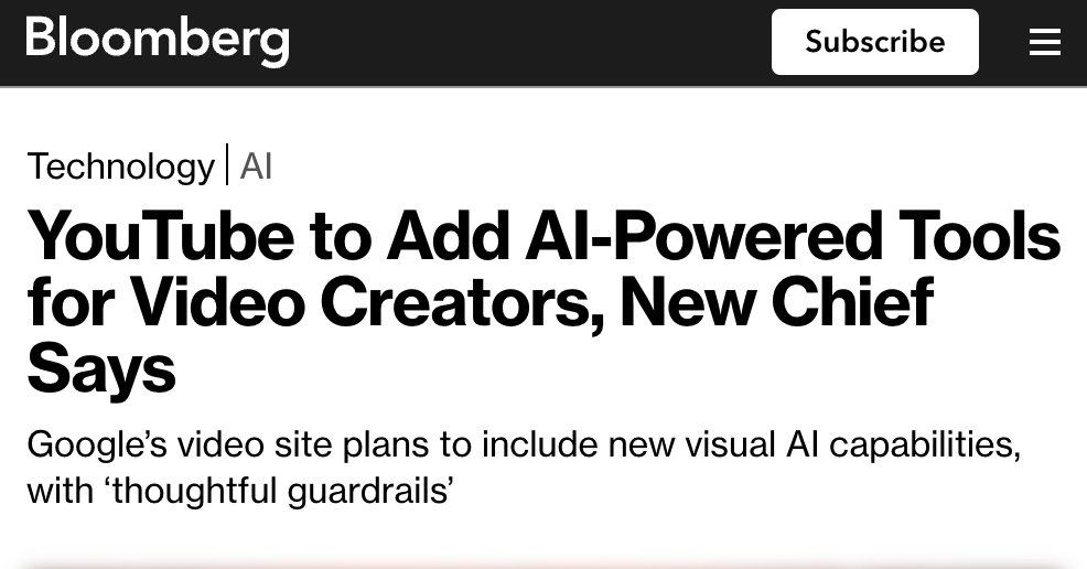 5. YouTube teases powerful new AI tools for creators that can do things like changing your clothes a
