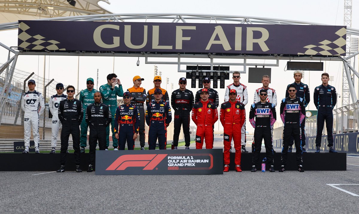 salracing's tweet image. Ladies and Gentlemen, Boys and Girls, Here is the Formula One Class of 2023! 

#F1 #BahrainGP #F1Drivers