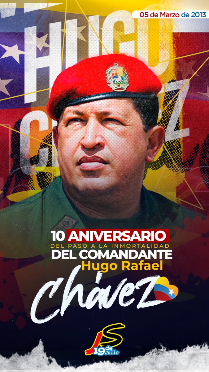 10 años ya desde que Chávez paso a la inmortalidad, y  aún así, el mundo, en especial los revolucionarios seguimos diciendo #YoSoyChavez! 

#ChavezVive #RedFSLN