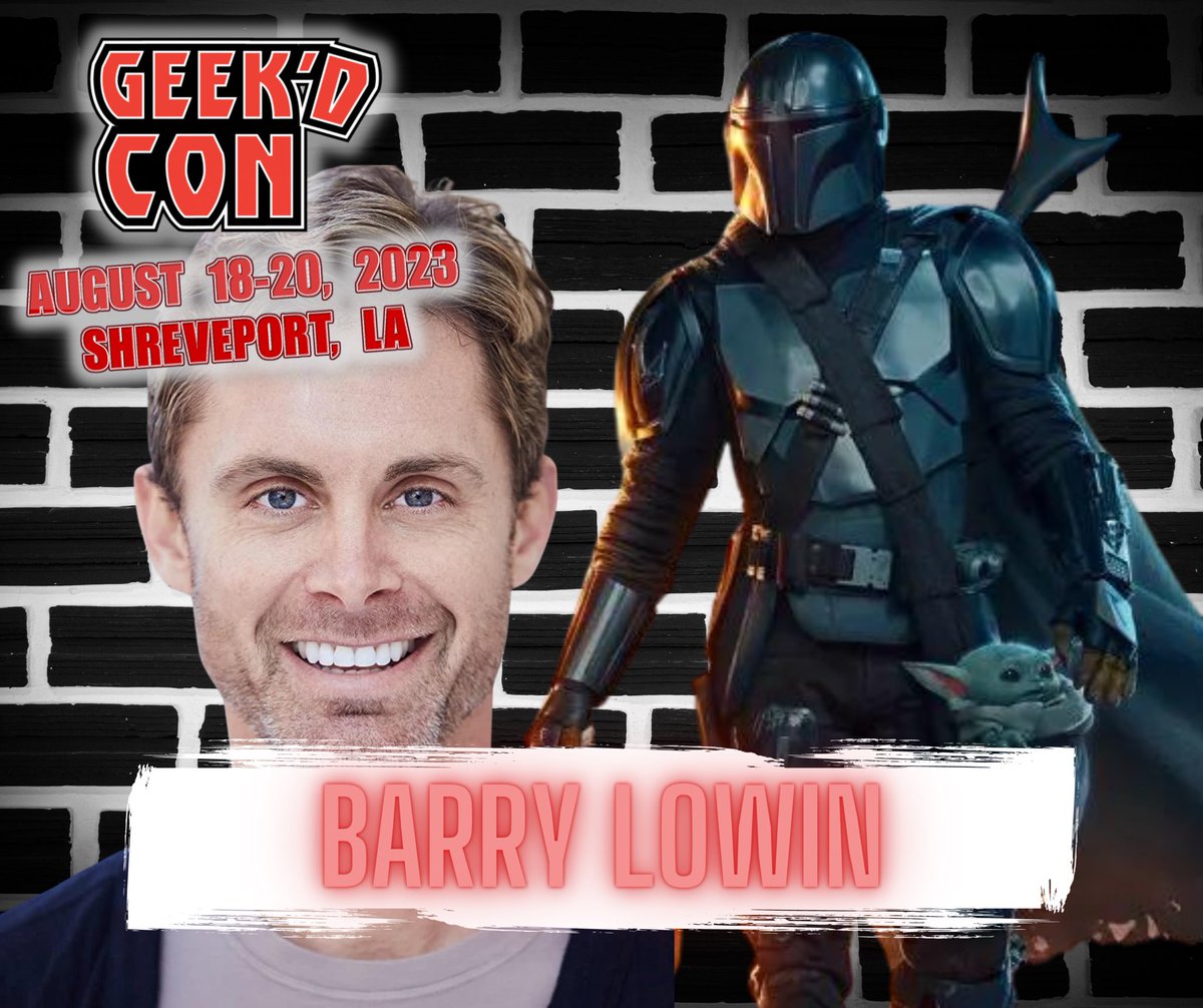 GeekdCon's tweet image. Come see the man under the #Mandalorian mask at #GeekdCon in #Shreveport!