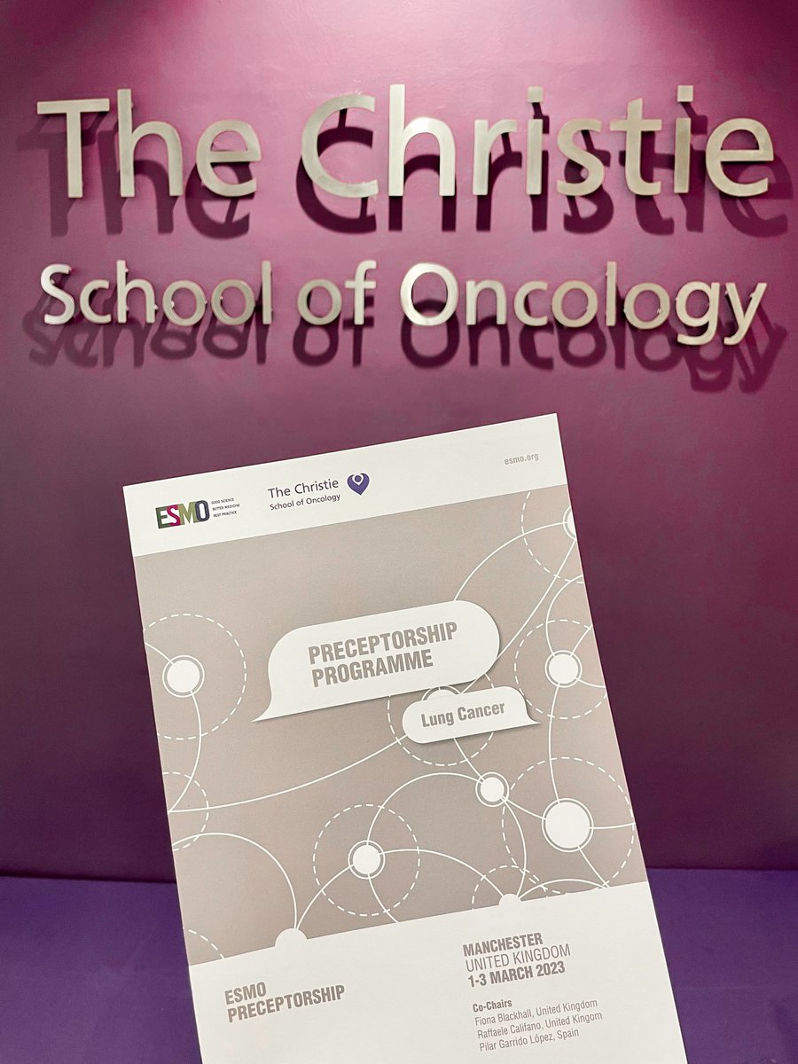 marcus_skribek's tweet photo. Three valuable days of excellent science at @TheChristieSoO. Eminent international thought leaders discussed the past, present and future of #lungcancer treatment. Looking forward to similar important events organized by @myESMO. https://t.co/QGd80MWuwt
