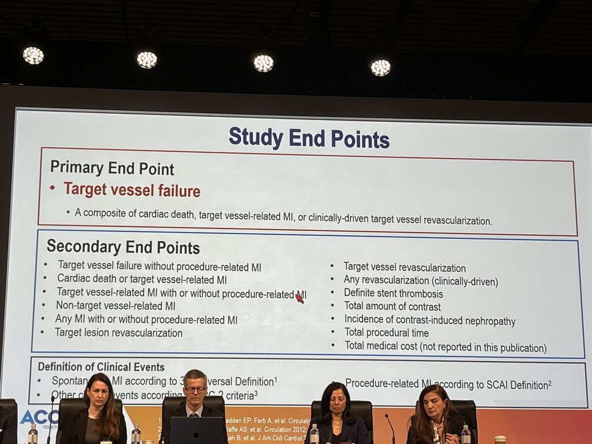 Intravascular Imaging–Guided
or Angiography-Guided Complex PCI

Among patients with complex coronary lesions, intravascular imaging– guided PCI led to a lower risk of a composite of death from cardiac causes, TV related MI, or clinically driven TVR than nejm.org/doi/full/10.10…