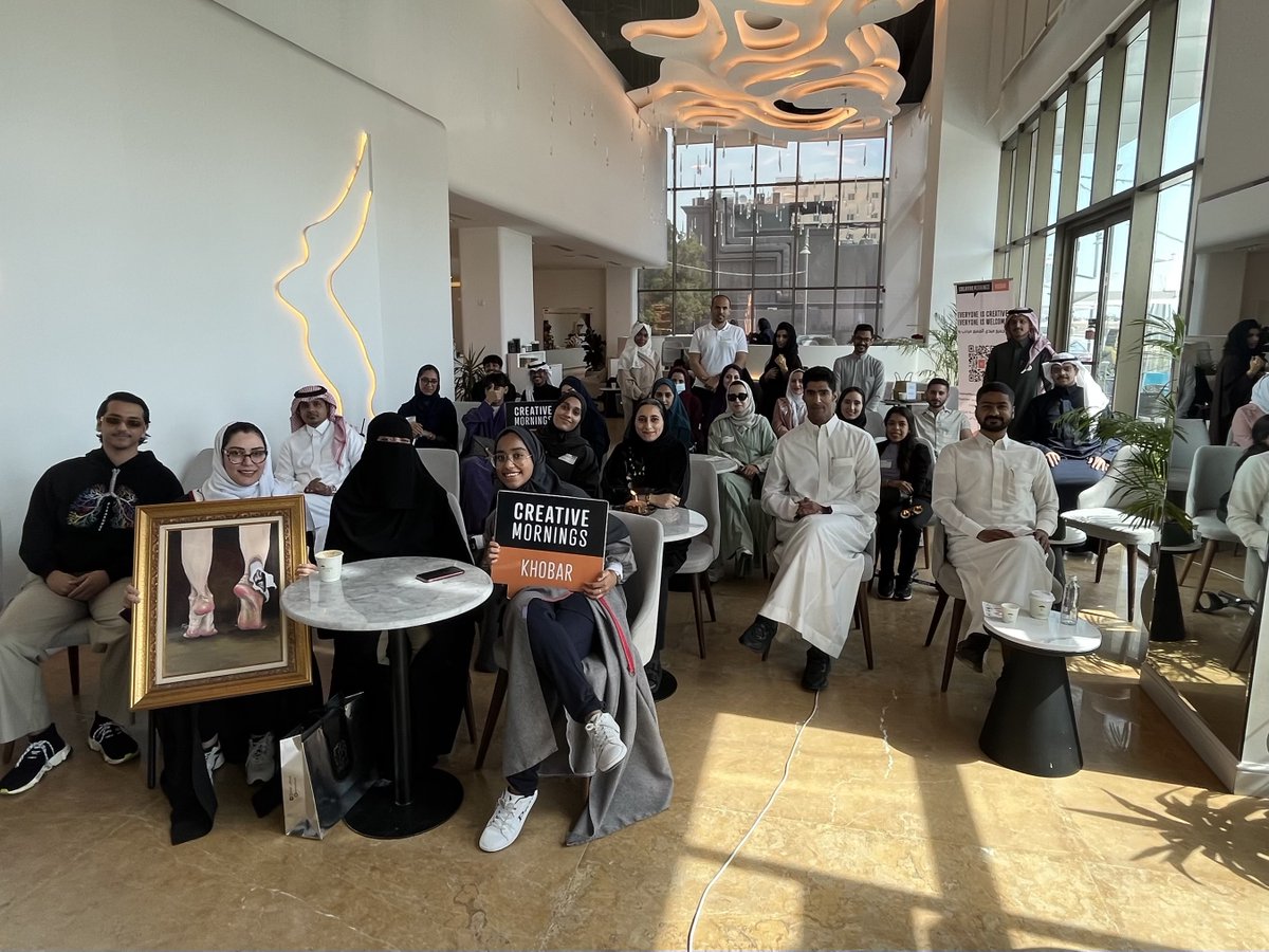 CM_Khobar's tweet image. لقطات من لقاءنا السابق في فبراير🤩✨
بحضور الفنانة المهندسة 
@helah_120
 
نشكر لكم حضوركم ونلقاكم قريبًا🫶🏻
#cmkhobar #cmtouch #creativemornings