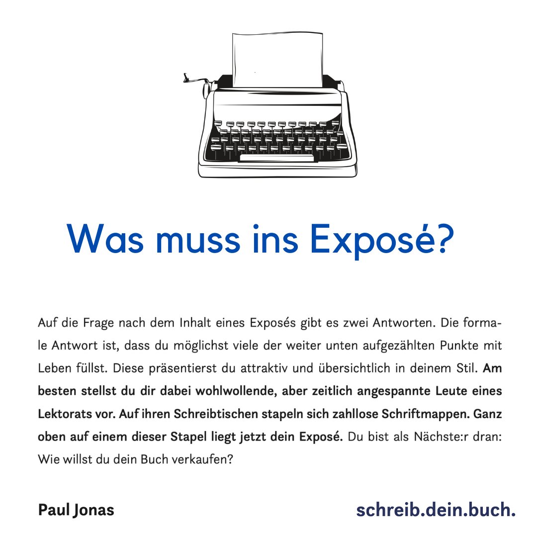 SchreibDeinBuch's tweet image. Warum das Exposé vor dem Buch schreiben? Weil das deiner Arbeit Struktur gibt. Und am Ende kannst du es ja gerne wieder ändern. #SchreibDeinBuch