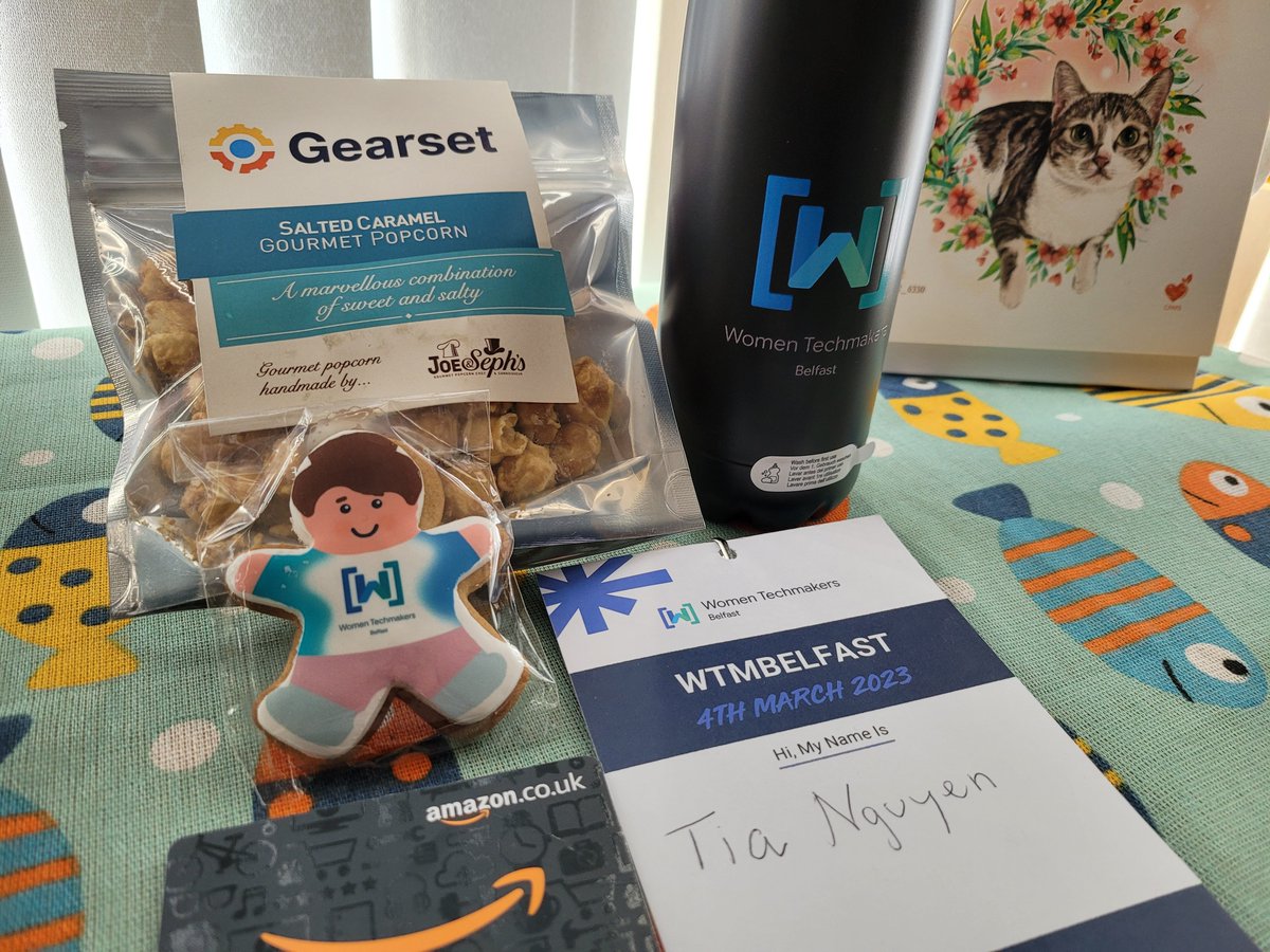 Big wins yesterday at #WTMBelfast I managed to initiate more conversations. I understand that web dev is not the only path. It's possible to try many new things and let curiosity lead the way. People there are super friendly. I feel so welcome in a new place 🥹