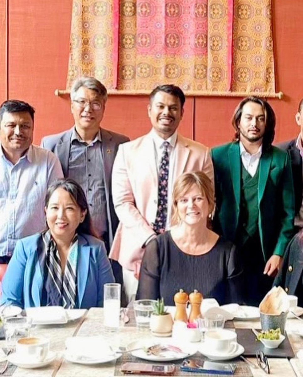 AusAmbNP's tweet photo. Thanks @pjay_shrestha for bringing together this eclectic group of people with connections to 🇦🇺, to discuss new🇳🇵🇦🇺 linkages. From pop-up tastings evenings in Sydney with #ChefSantoshShah in May (don’t miss them, Sydneyites!), to movies, education, business &amp; 🇳🇵sweets #makkuse https://t.co/kHNujMNss2