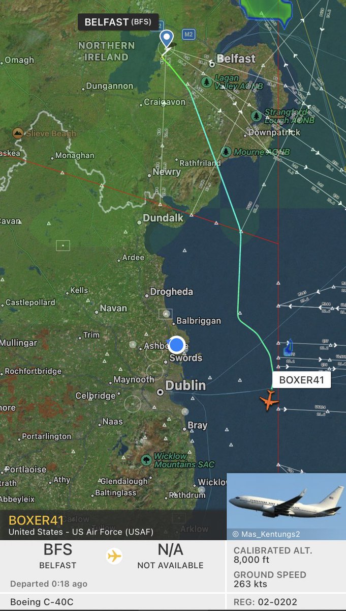 Shauns_Aviation's tweet photo. BOXER41 Currently inbound to Dublin Airport from Belfast, Unknown who is on-board, but ill be sure to let yous know when i find out
———
#boxer41 #dublinairport https://t.co/HzoBU9HCqE