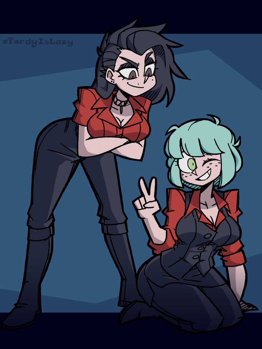 darkcepm42's tweet photo. Pandora and Sam in a Helltaker Style commission by @TardyIsLazy 

Pandora is from @OkiOppaiLegit 

Sam is from @doggie_bones https://t.co/klJHPjsPOB