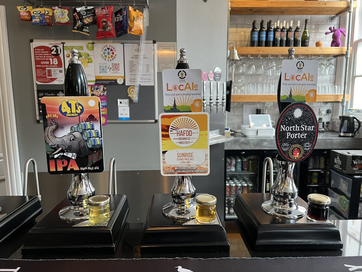 Mold Alehouse (@moldalehouse) on Twitter photo Sundays cask ale from 3pm to 9pm -
IPA - <a href="/4tsbrewery/">4T's Brewery</a>
Sunrise - <a href="/hafodbrewery/">Hafod Brewing Co Ltd</a>
North Star Porter - <a href="/BreweryFacer/">Facer’s Brewery</a> Sundays cask ale from 3pm to 9pm -
IPA - <a href="/4tsbrewery/">4T's Brewery</a>
Sunrise - <a href="/hafodbrewery/">Hafod Brewing Co Ltd</a>
North Star Porter - <a href="/BreweryFacer/">Facer’s Brewery</a>