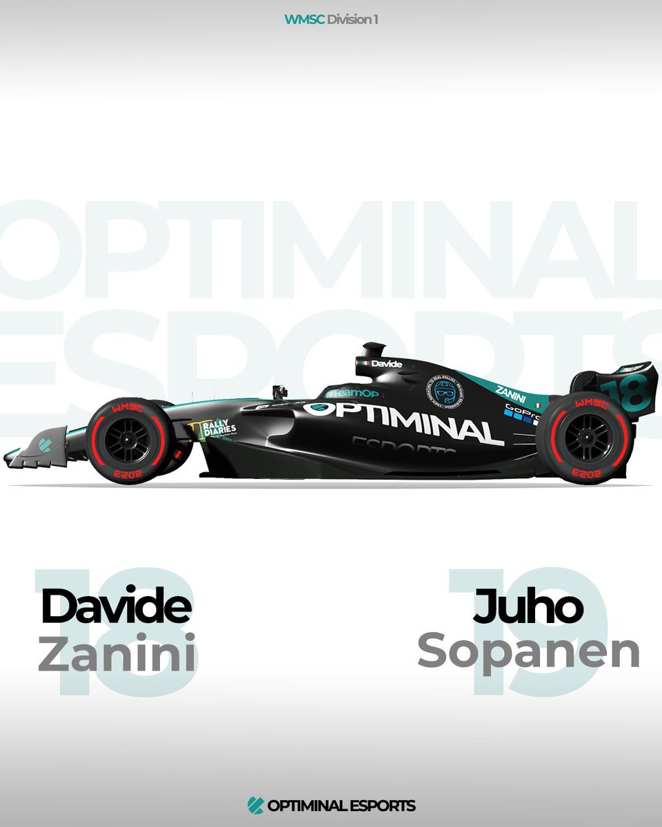 optiminal's tweet photo. Our official livery for the upcoming WMSC league! Davide and Juho will be driving this beast next week at Melbourne 🔥

#TeamOP #optiminal #esports #wmsc #simracing #melbourne #australia https://t.co/B8I19V2kQT