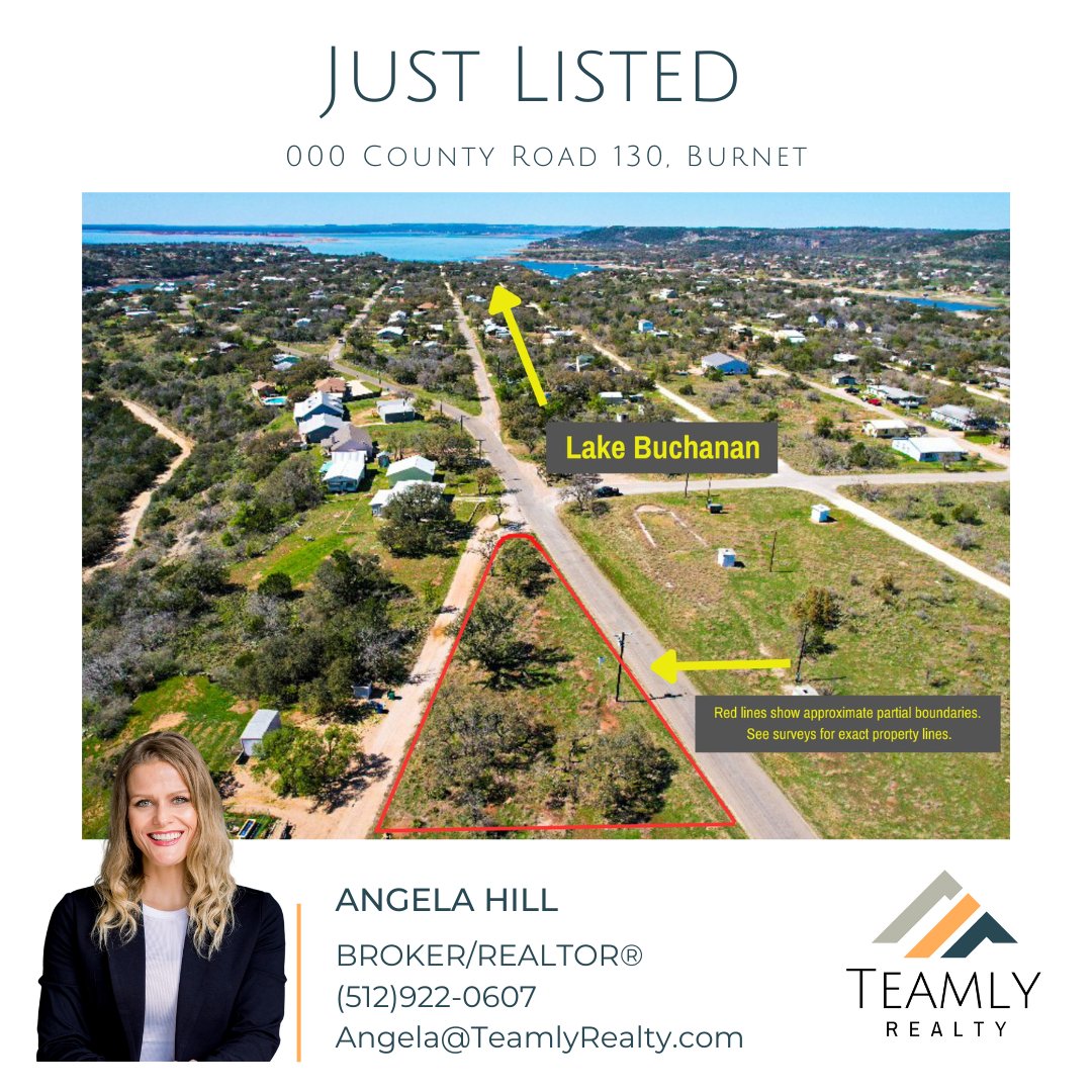 Just Listed- Two adjacent, vacant lots in the lakeside community of Council Creek totaling .28 acres. Build your dream home, minutes from Lake Buchanan! Only $30k!  ABOR MLS #9118672.

#JustListed #ForSale #Lot #LakeLife #LakeBuchanan #BurnetTX#BrokerAngelaHill #TeamlyRealty