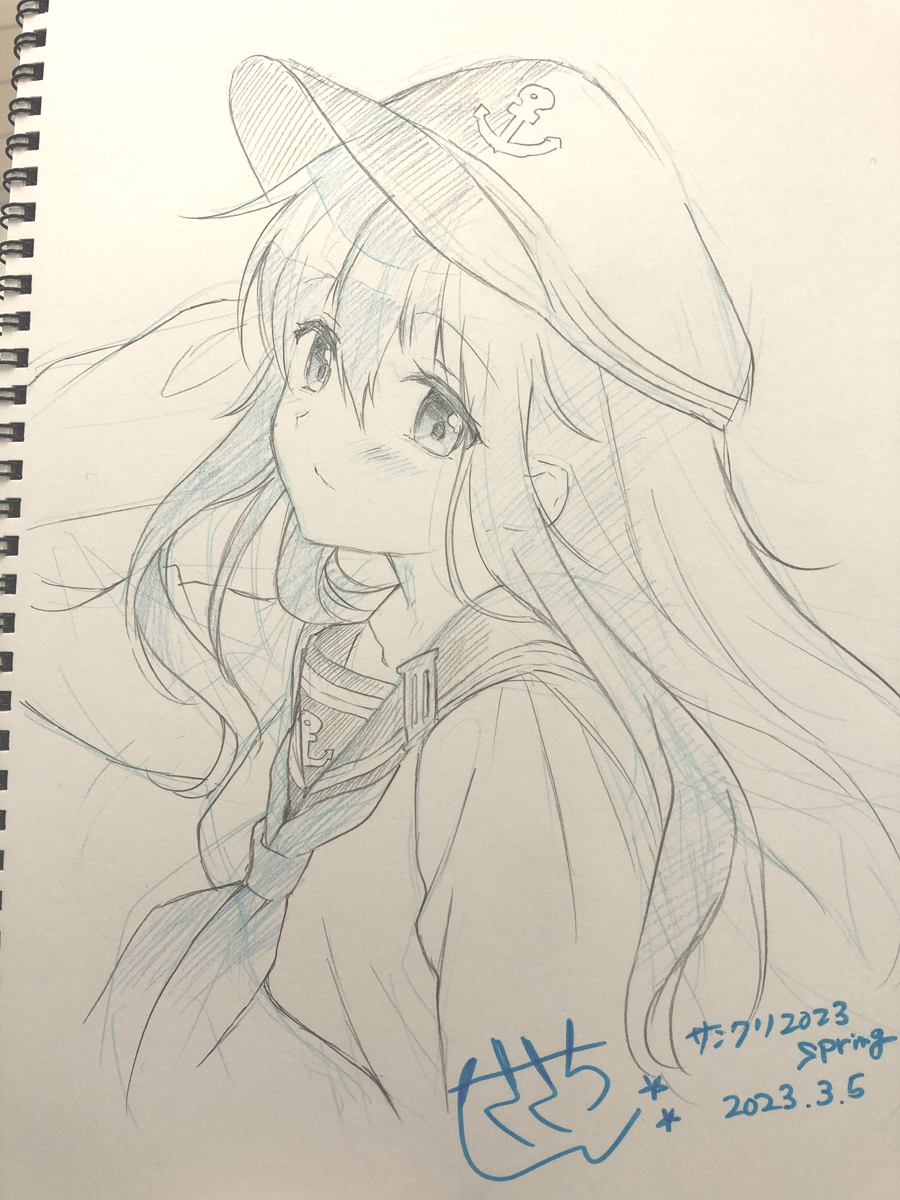 サンクリで描かせていただいたスケブ①
雷と暁ちゃん～ありがとうございました☺️🙏✨ 