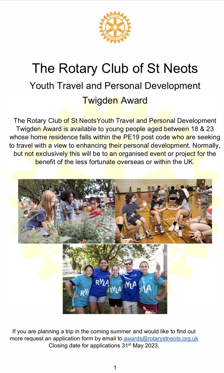 RotarySN's tweet photo. #stneots #youthdevelopment https://t.co/XBI46kQq9r